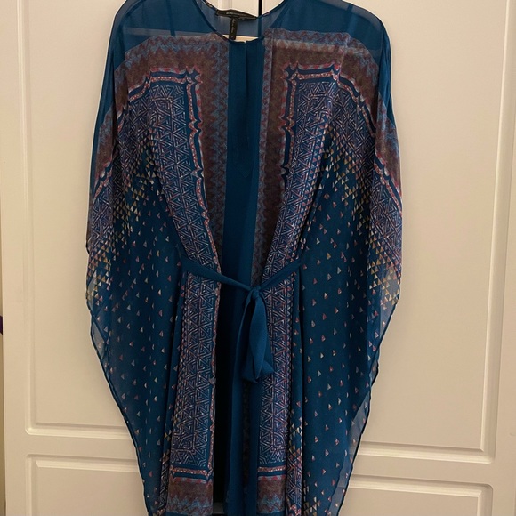 BCBG Max Azria Caftan Style Dress 💙💚🧡 - Picture 3 of 8
